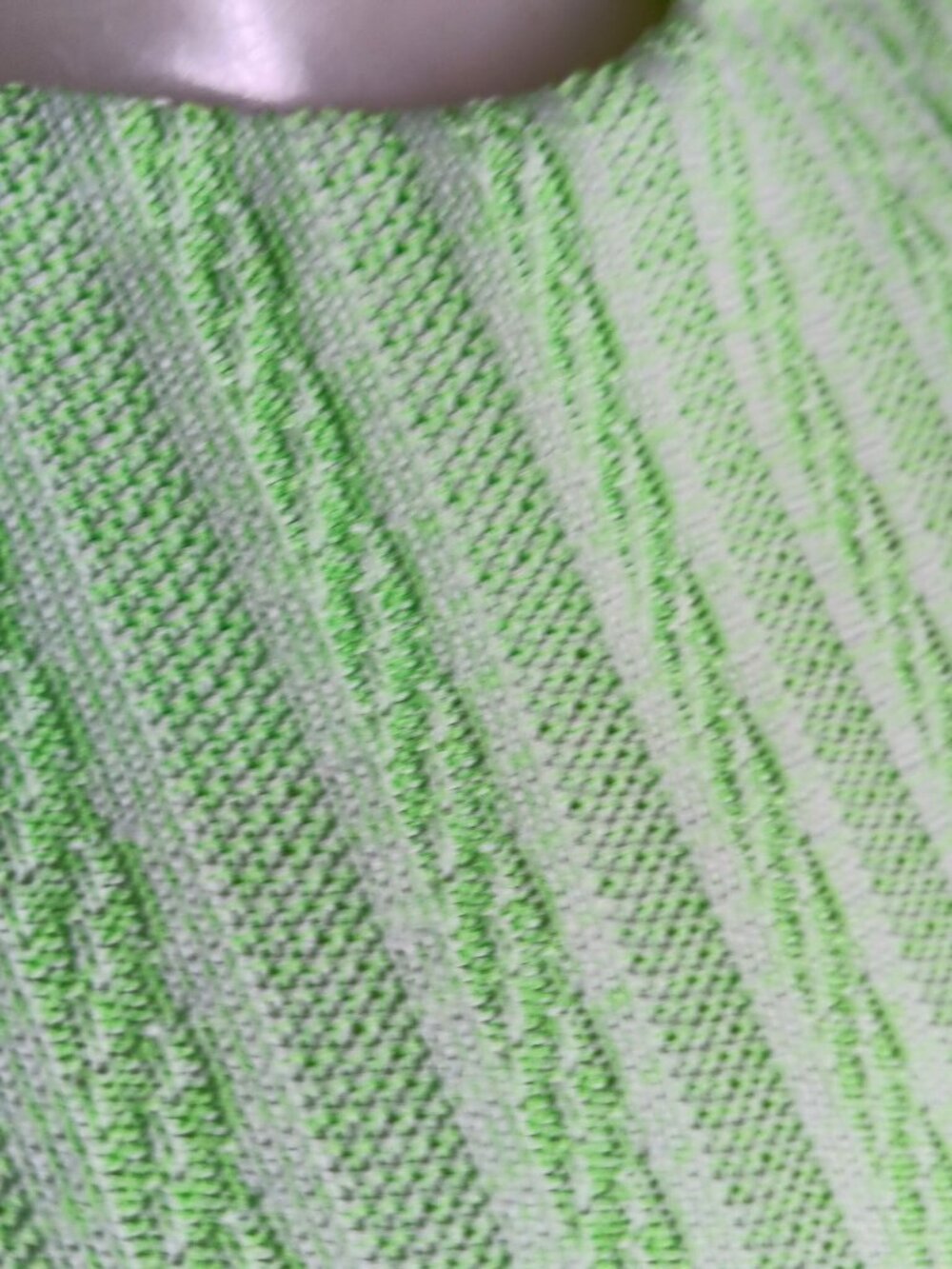 Sleeveless Lime Green True Vintage Dress 1Of1 8/10 Knit Texture 70's Handmade